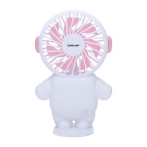 ΑΝΕΜΙΣΤΗΡΑΣ ΧΕΙΡΟΣ ΕΠΑΝΑΦΟΡΤΙΖΟΜΕΝΟΣ ΜΕ USB Φ8 ΛΕΥΚΟ-ΡΟΖ EUROLAMP – 300-20527