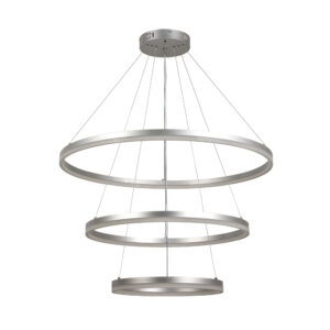 InLight Κρεμαστό φωτιστικό LED 100W 3CCT (by switch on base)   6095-A-Silver