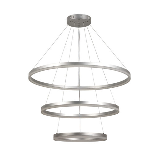 InLight Κρεμαστό φωτιστικό LED 100W 3CCT (by switch on base)   6095-A-Silver