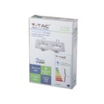 Κιβώτιο φωτιστικού σποτ V-TAC, συμβατό με GU10, ισχύς 35W, ασημί, IP20, 3 χρόνια εγγύηση.