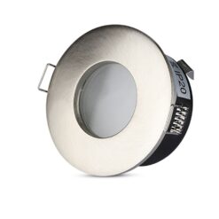 Στρογγυλό φωτιστικό οροφής LED, IP20, ασημί, ιδανικό για εσωτερικούς χώρους. Ενεργειακά αποδοτικός φωτισμός.