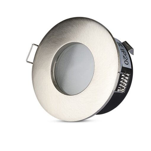 Στρογγυλό φωτιστικό οροφής LED, IP20, ασημί, ιδανικό για εσωτερικούς χώρους. Ενεργειακά αποδοτικός φωτισμός.