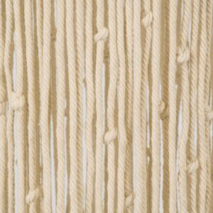 GloboStar® 36205 UGANDA Καπέλο Φωτιστικού Boho – Μακραμέ Πλεκτό Χειροποίητο Μπεζ Υφασμάτινο με Σχοινί Φ25 x Υ70cm