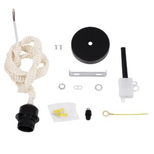 GloboStar® 36216 SHAQRA Κρεμαστό Φωτιστικό Οροφής Ανάρτηση Boho – Μακραμέ Πλεκτό Χειροποίητο με Μαύρο Ντουί 1 x E27 για Τοποθέτηση Καπέλων Φωτιστικών Μονόφωτο Μπεζ Υφασμάτινο με Σχοινί Φ4 x Y110cm