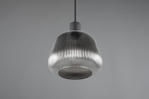 Κρεμαστό Μονόφωτο Μαύρο Ματ & Γυαλί TARIFA 1xE27 Trio Lighting – 362800132