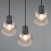 Κρεμαστό Πολύφωτο Ροζέτα Ματ & Γυαλί TARIFA 3xE27 Trio Lighting – 362830332