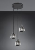 Κρεμαστό Πολύφωτο Ροζέτα Ματ & Γυαλί TARIFA 3xE27 Trio Lighting – 362830332