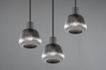 Κρεμαστό Πολύφωτο Ροζέτα Ματ & Γυαλί TARIFA 3xE27 Trio Lighting – 362830332