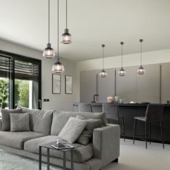 Κρεμαστό Πολύφωτο Ροζέτα Ματ & Γυαλί TARIFA 3xE27 Trio Lighting – 362830332