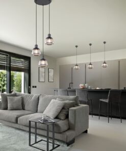 Κρεμαστό Πολύφωτο Ροζέτα Ματ & Γυαλί TARIFA 3xE27 Trio Lighting – 362830332