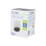 Σποτ οροφής V-TAC GU10, μέγ. 35W, προστασία IP20, λευκή απόχρωση, 3 χρόνια εγγύηση.