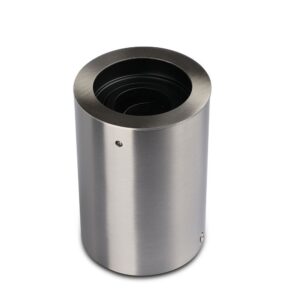 Ανοξείδωτο χωνευτό φωτιστικό δαπέδου εξωτερικού χώρου, κυλινδρικό σχέδιο, διακοσμητικό και ασφαλές.