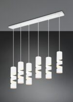 Κρεμαστό Φωτιστικό Ράγα Λευκό Ματ Μεταλλικό STREAM 6x GU10 Trio Lighting – 364000631