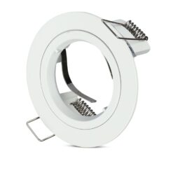 Βάση Σποτ GU10 – MR16 V-TAC Χωνευτή Στρογγυλή Λευκό – 3642