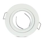 Βάση Σποτ GU10 – MR16 V-TAC Χωνευτή Στρογγυλή Λευκό – 3642