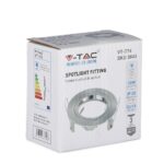 Φωτιστικό σποτ VT-774 V-TAC, μέγιστη ισχύς 35W, βάθρο GU10, IP20, κατάλληλο για εσωτερική χρήση.