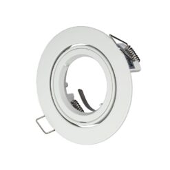 Βάση Σποτ GU10 – MR16 V-TAC Χωνευτή Στρογγυλή Λευκό – 3645