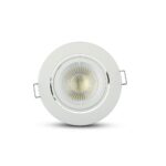 Βάση Σποτ GU10 – MR16 V-TAC Χωνευτή Στρογγυλή Λευκό – 3645