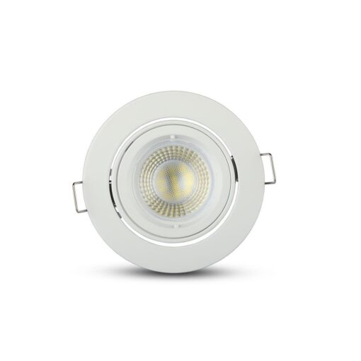 Βάση Σποτ GU10 – MR16 V-TAC Χωνευτή Στρογγυλή Λευκό – 3645