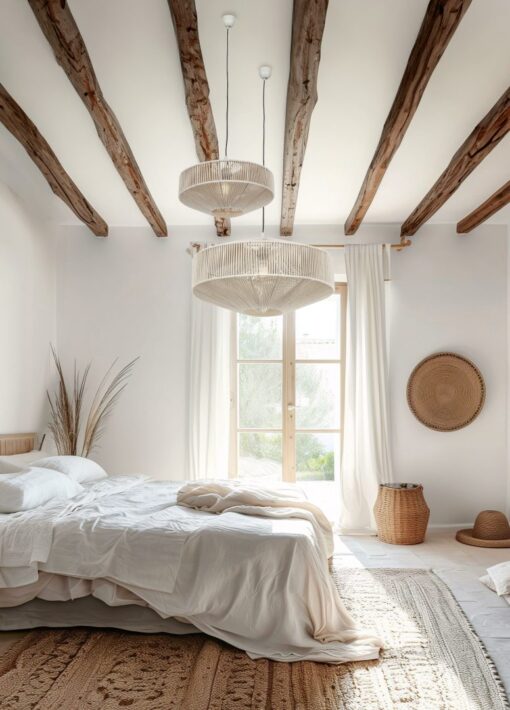 Κρεμαστό Φωτιστικό με Μπεζ Σχοινί Φ46 SVEA 1x E27 Trio Lighting – 364700144