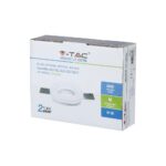 Στρογγυλή βάση γύψου GU10 V-TAC, 35W, IP20, συμβατή με σποτ GU10. Διέξοδος 220-240V, 50/60Hz, 2 έτη εγγύηση.