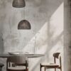 Κρεμαστό Φωτιστικό Καμπάνα Ορείχαλκος Αντικέ Μεταλλικό Πλέγμα Φ36 KAMARA 1x E27 Trio Lighting – 365290104