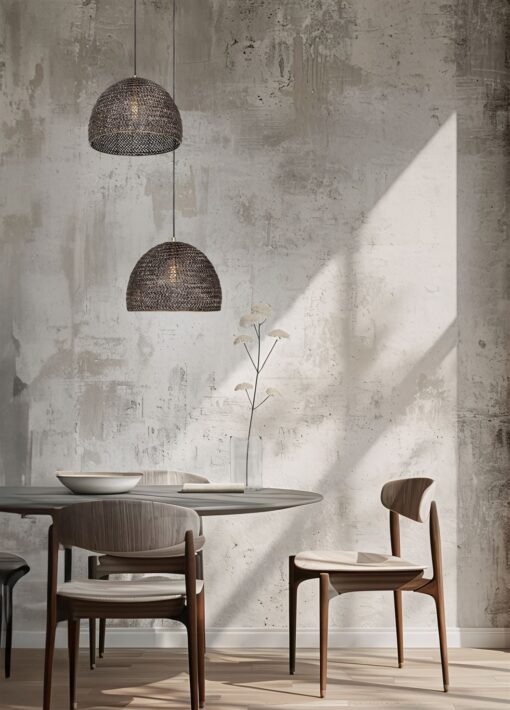 Κρεμαστό Φωτιστικό Καμπάνα Ορείχαλκος Αντικέ Μεταλλικό Πλέγμα Φ36 KAMARA 1x E27 Trio Lighting – 365290104