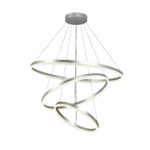 InLight Κρεμαστό φωτιστικό LED 100W 3CCT (by switch on base)   6095-A-Silver
