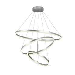 InLight Κρεμαστό φωτιστικό LED 100W 3CCT (by switch on base)   6095-A-Silver