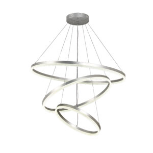 InLight Κρεμαστό φωτιστικό LED 100W 3CCT (by switch on base)   6095-A-Silver