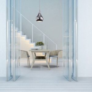 Κρεμαστό Φωτιστικό Οροφής Μεταλλικό Σφυρήλατο με Χρώμιο σώμα V-TAC – 3707