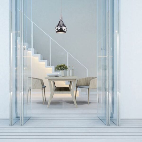 Κρεμαστό Φωτιστικό Οροφής Μεταλλικό Σφυρήλατο με Χρώμιο σώμα V-TAC – 3707