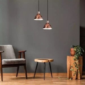 Κρεμαστό Φωτιστικό Οροφής Μεταλλικό Rose Gold Σφυρήλατο V-TAC – 3710