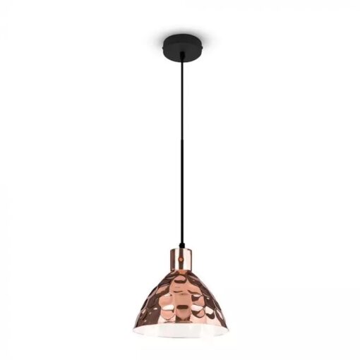 Κρεμαστό Φωτιστικό Οροφής Μεταλλικό Rose Gold Σφυρήλατο V-TAC – 3710