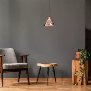 Κρεμαστό Φωτιστικό Οροφής Μεταλλικό Rose Gold Σφυρήλατο V-TAC – 3711