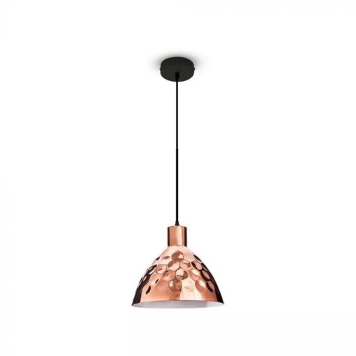 Κρεμαστό Φωτιστικό Οροφής Μεταλλικό Rose Gold Σφυρήλατο V-TAC – 3711