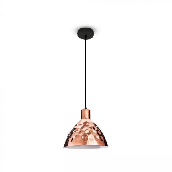 Κρεμαστό Φωτιστικό Οροφής Μεταλλικό Rose Gold Σφυρήλατο V-TAC – 3711
