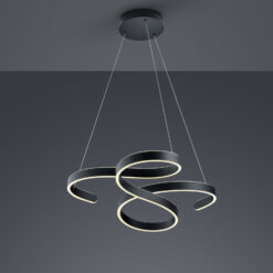 Κρεμαστό Φωτιστικό Trio Lighting LED 52W  Ανθρακί Μεταλλικό Step Dimmable 6500lm 3000K  371310142