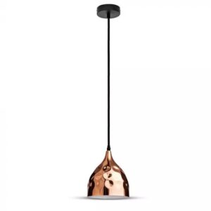 Κρεμαστό Φωτιστικό Οροφής Μεταλλικό Σφυρήλατο με Rose Gold σώμα V-TAC – 3714