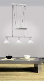 Κρεμαστό Φωτιστικό Trio Lighting   E14 Νίκελ Ματ Μεταλλικό    3751031-07