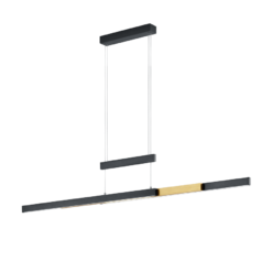 Κρεμαστό Φωτιστικό Trio Lighting LED 45W Μαύρο Ματ Μεταλλικό Step Dimmable 5300lm 2700K – 5000K – 375310502