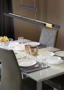 Κρεμαστό Φωτιστικό Trio Lighting  LED 45W Μαύρο Ματ Μεταλλικό Step Dimmable 5300lm  2700K – 5000K – 375310502