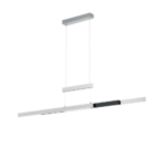 Κρεμαστό Φωτιστικό Trio Lighting  LED 45W Βουρτσισμένο Αλουμίνιο Μεταλλικό Step Dimmable 5300lm  2700K – 5000K – 375310505