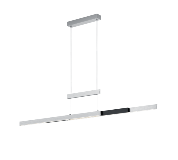 Κρεμαστό Φωτιστικό Trio Lighting  LED 45W Βουρτσισμένο Αλουμίνιο Μεταλλικό Step Dimmable 5300lm  2700K – 5000K – 375310505