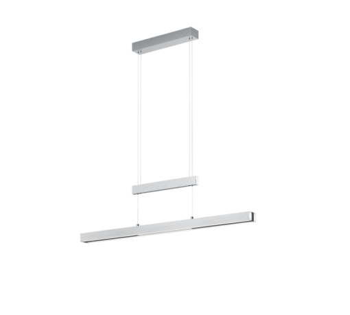 Κρεμαστό Φωτιστικό Trio Lighting  LED 45W Βουρτσισμένο Αλουμίνιο Μεταλλικό Step Dimmable 5300lm  2700K – 5000K – 375310505