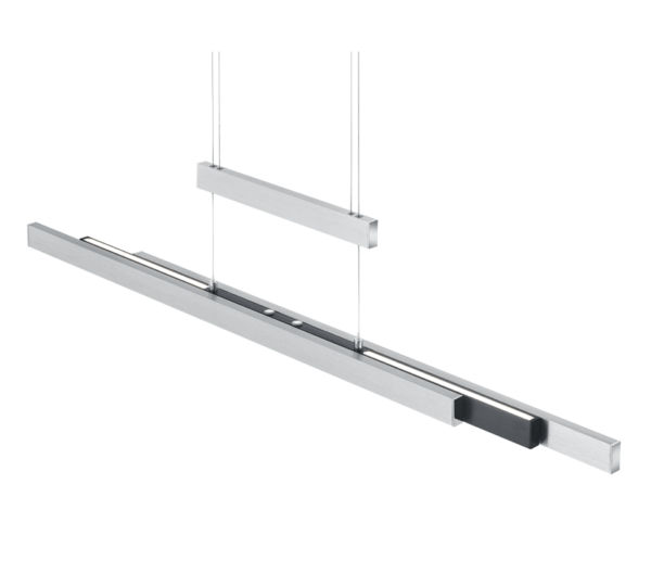 Κρεμαστό Φωτιστικό Trio Lighting  LED 45W Βουρτσισμένο Αλουμίνιο Μεταλλικό Step Dimmable 5300lm  2700K – 5000K – 375310505