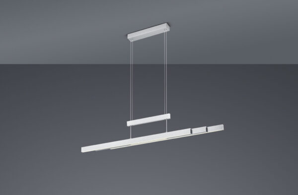 Κρεμαστό Φωτιστικό Trio Lighting LED 42W  Νίκελ Ματ Μεταλλικό Step Dimmable 4000lm 2700K – 5000K  375310507