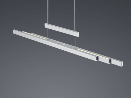 Κρεμαστό Φωτιστικό Trio Lighting LED 42W  Νίκελ Ματ Μεταλλικό Step Dimmable 4000lm 2700K – 5000K  375310507