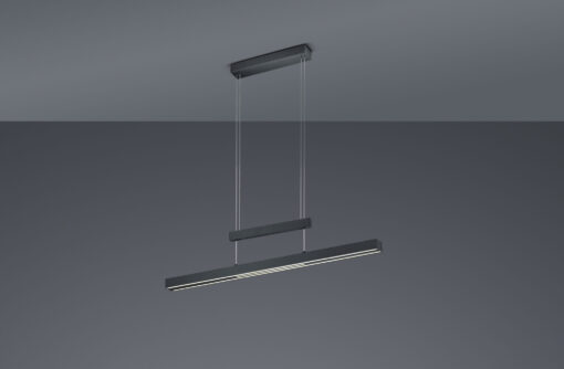 Κρεμαστό Φωτιστικό Trio Lighting LED 42W  Μαύρο Ματ Μεταλλικό Step Dimmable 4000lm 2700K – 5000K  375310532