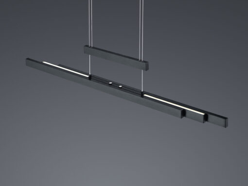 Κρεμαστό Φωτιστικό Trio Lighting LED 42W  Μαύρο Ματ Μεταλλικό Step Dimmable 4000lm 2700K – 5000K  375310532